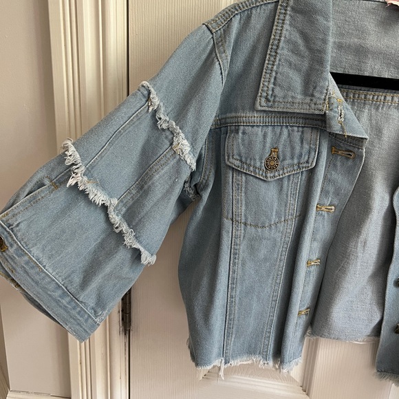 Cropped Denim Jacket - Picture 2 of 7